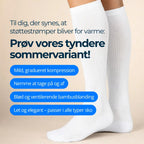 Tynde støttestrømper 12-15 mmHg