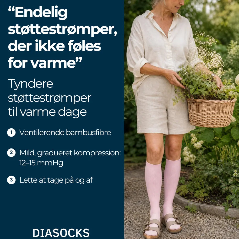 Tynde støttestrømper 12-15 mmHg
